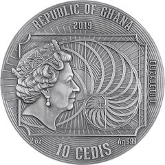 10 Cedis - Elizabeth II Leonardo da Vinci