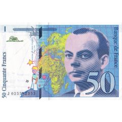 50 Francs - Saint-Exupéry type 1992 modified