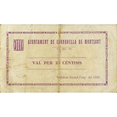 25 Céntimos Cornudella de Montsant