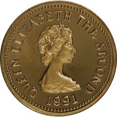 1 Pound - Elizabeth II Schooner, TheTickler, Gold Proof