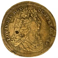 Rechenpfennig - Louis XIV Lazarus Gottlieb Lauffer