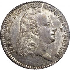 1/3 Riksdaler - Carl XIII without 'NORR'