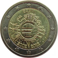 2 Euros 10 Years of Euros Cash