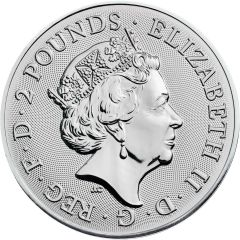 2 Pounds - Elizabeth II Trafalgar Square, 1 oz Fine Silver