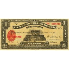 1 Peso La Tesoreria General Del Estado