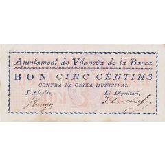 5 Céntimos Vilanova de la Barca