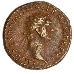 Dupondius - Domitian IMP XIIII COS XIII CENSOR PERPETVVS P P