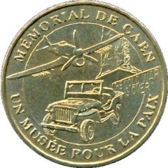 Monnaie de Paris Tourist Token - Mémorial de Caen Un musée pour la paix