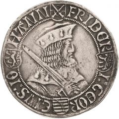 1 Guldengroschen `Klappmützentaler` - Frederick III, Albrecht and Johann