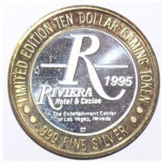 10 Dollar Gaming Token - Riviera Hotel and Casino - Crazy Girls Limited Edition Las Vegas, Nevada
