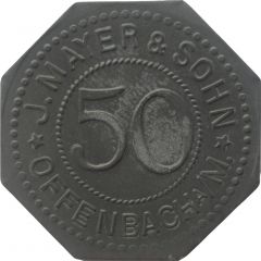 50 Pfennig - Offenbach am Main J. Mayer and Sohn
