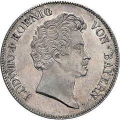 1 Conventionsthaler - Louis I Geschichtstaler, Treaty Signing - Pattern