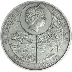 1 Dollar - Elizabeth II African Elephant