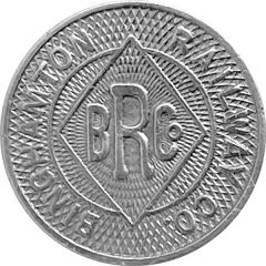 1 Fare - Binghamton Railway Co. Binghamton, NY.
