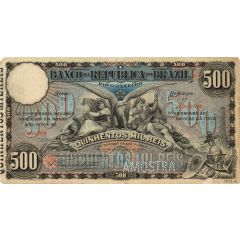 500 Mil Réis Banco da República do Brasil, 1st. Print