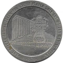 1 Dollar Gaming Token - Golden Nugget Casino Token Las Vegas