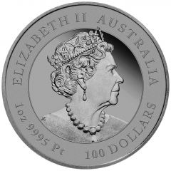 100 Dollars - Elizabeth II 6th Portrait - Year of the Ox - Platinum Bullion Coin