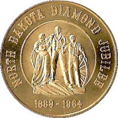 1/2 Dollar - North Dakota Diamond Jubilee Bismarck, North Dakota