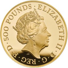 500 Pounds - Elizabeth II White Horse of Hanover, Gold Proof