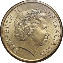 2 Dollars - Elizabeth II 4th Portrait - Rugby World cup