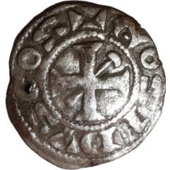 Obol - Geoffrey III hammer and coin