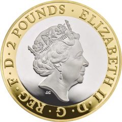 2 Pounds - Elizabeth II Shakespeare, History, Silver Proof