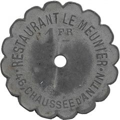 1 Franc restaurant Le Menier Paris 75