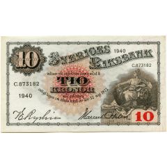 10 Kronor Red value