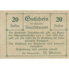 20 Heller Innerschwandt