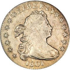 1 Dime `Draped Bust Dime` Heraldic eagle
