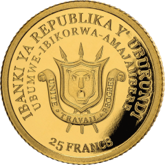 25 Francs Springbok, gold