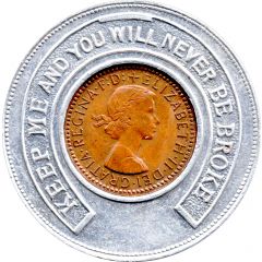Encased coin Chelsea Hotel, Jersey