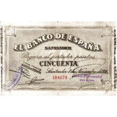 50 Pesetas Banco de España - Santander