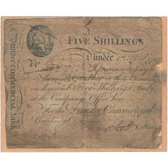5 Shillings Dundee Commercial Bank