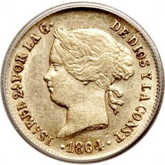 1 Peso - Isabella II