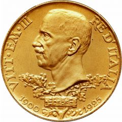 100 Lire - Victor Emmanuel III Anniversary of Reign