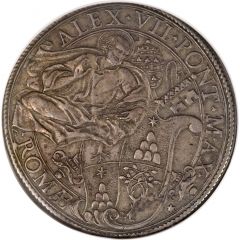 1 Piastra - Alessandro VII DISPERSIT DEDIT PAVPERIBVS - St. Thomas of Villanova