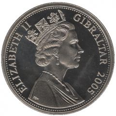 1 Crown - Elizabeth II Naval battle - First shot