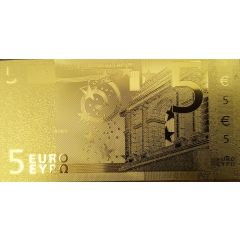 5 Euros gold plated