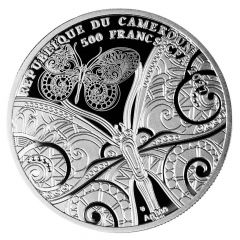 500 Francs Orange butterfly