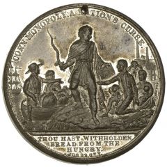Medal - Victoria Anti-Corn Law League, white metal