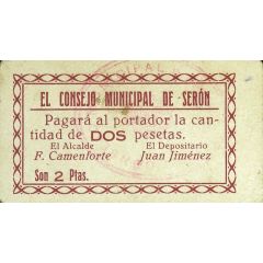 2 Pesetas Serón