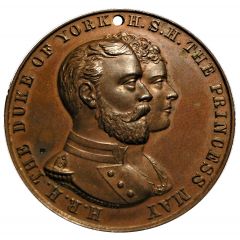Medallion - Marriage of George Duke of York and Princess Mary