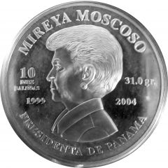 10 Balboas Mireya Moscoso