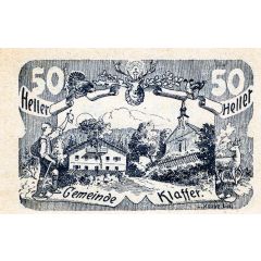 50 Heller Klaffer, Blue issue