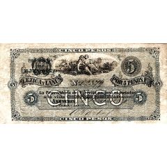 5 Pesos Fuertes Argentine Occupation