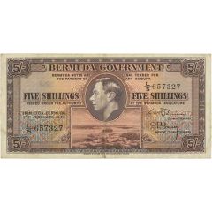 5 Shillings - George VI Date at left