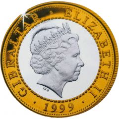 2 Pounds - Elizabeth II Hercules and the Mares of Diomedes, Silver Proof