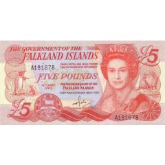 5 Pounds - Elizabeth II 150th Anniversary of British rule
