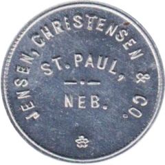 25 Cents - Jensen, Christensen and Company St. Paul, Nebraska